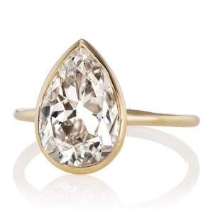 3.26ct Pear cut diamond Ring