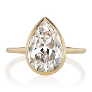 3.26ct Pear cut diamond Ring